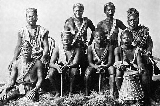 African Dahomean Tribe on Display in Midway