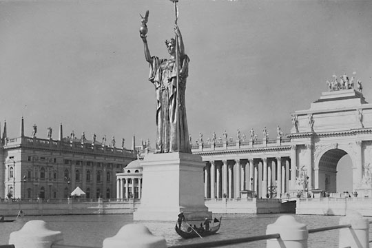 Statue of Republic with Peristyle Gate in background