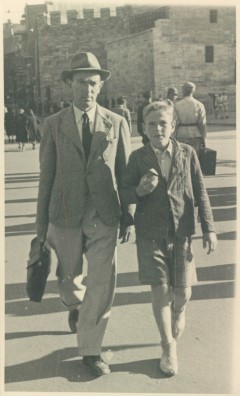 Martin Harwit with his father in Istanbul in the early 1940s