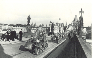 Prague, 1939: German soldiers in Prague in 1939.