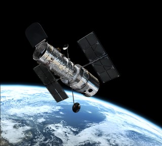 Hubble Space Telescope in Orbit: Named after astronomer Edwin Hubble, one of the Hubble Space Telescope’s key projects was to determine the rate of expansion of the Universe, called the Hubble Constant. 