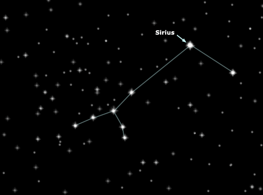 Image of Sirius, the dog star