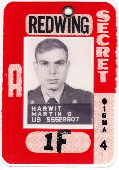 Martin Harwit's Clearance Badge: Security required soldiers to wear clearance badges at Eniwetok and Bikini at all times.