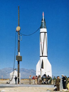 V-2 Experiments: As the Army set to work with V-2 rockets at the White Sands Missile Range in New Mexico, scientific users were invited to fill the space of the 2000-pound warhead with instruments. E.O. Hulburt at the Naval Research Laboratory (NRL) Optics Division jumped at the chance. Between 1946 and 1951, the NRL undertook 80 experiments using V-2 rockets that provided new and valuable information about the nature of Earth's upper atmosphere and ionosphere. The first launch, on October 10, 1946, delivered the first recorded solar spectrum of the Sun from above Earth's atmosphere.